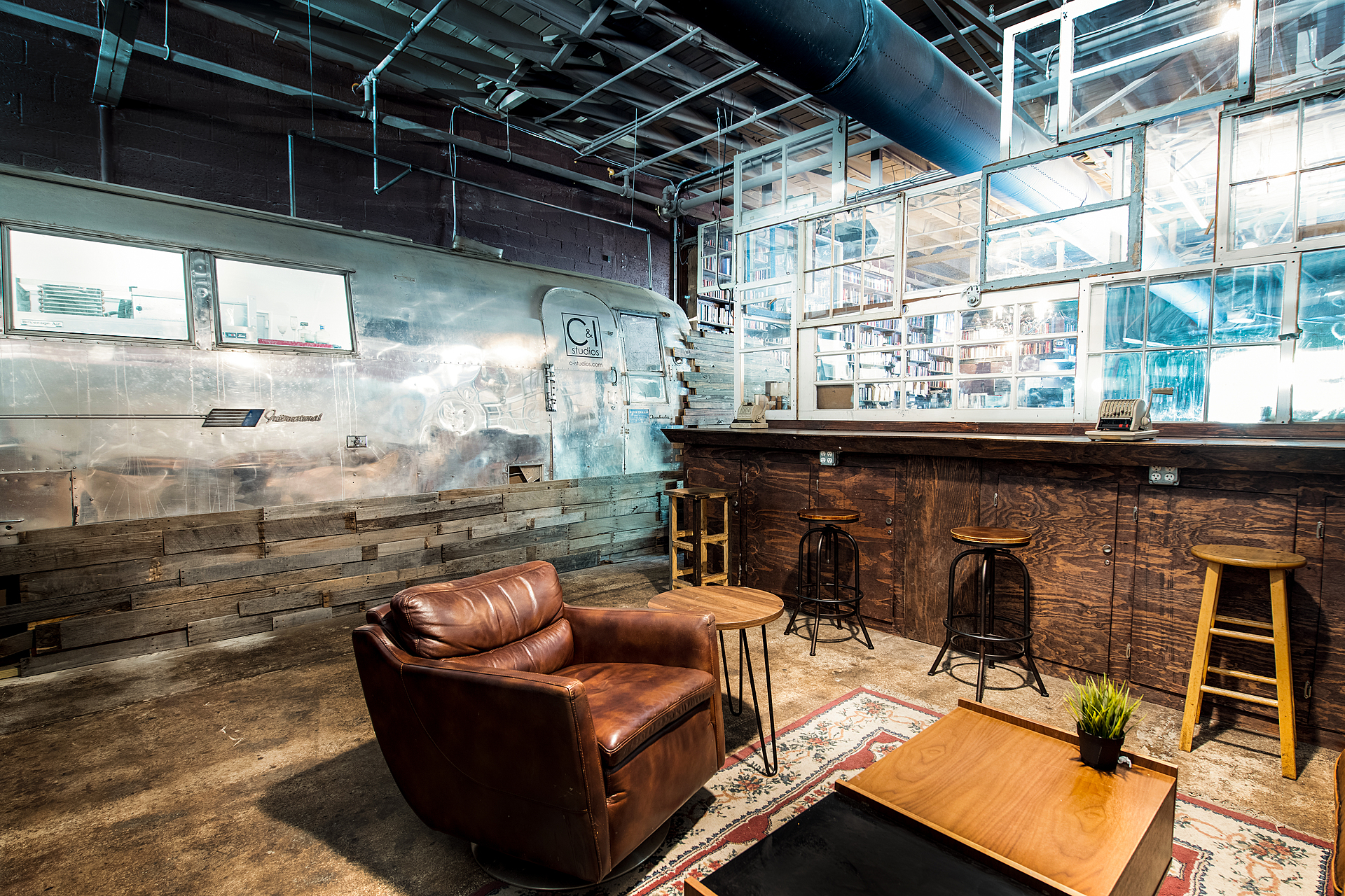 Rare Speakeasy Bar And Lounge With Bookshelf Wall  - Image 2 of 8