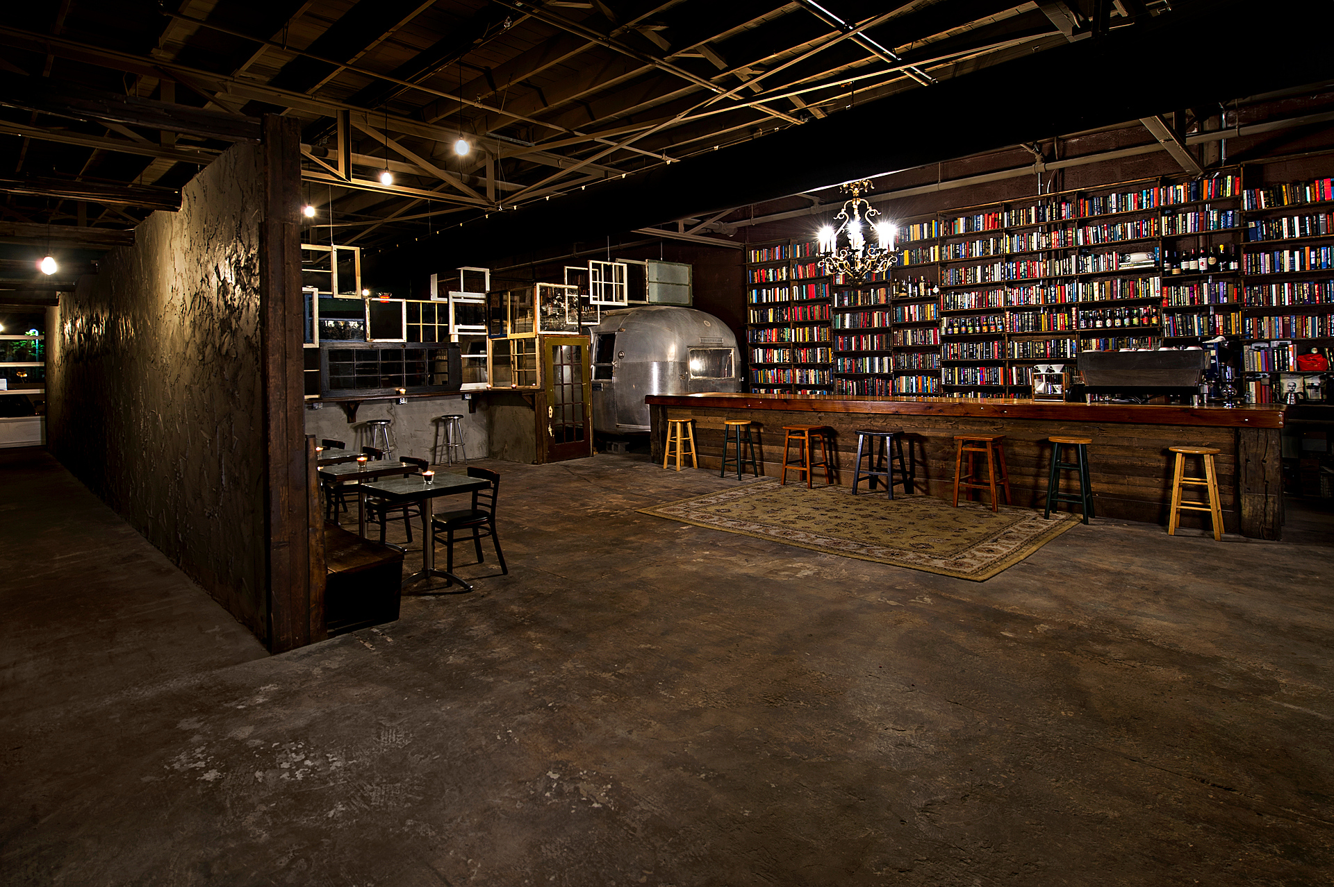 Rare Speakeasy Bar And Lounge With Bookshelf Wall  - Image 7 of 8