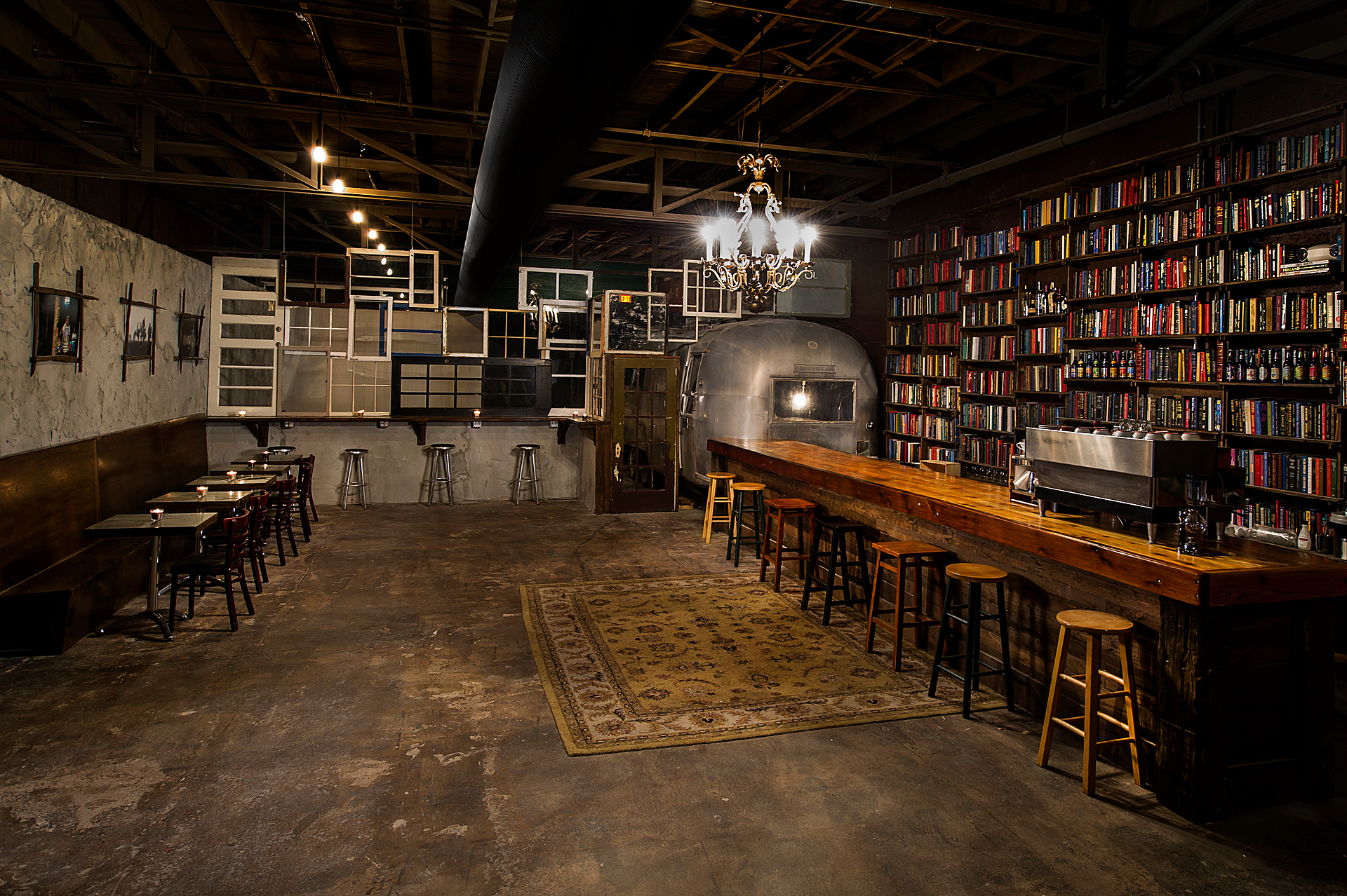 Rare Speakeasy Bar And Lounge With Bookshelf Wall  - Image 8 of 8